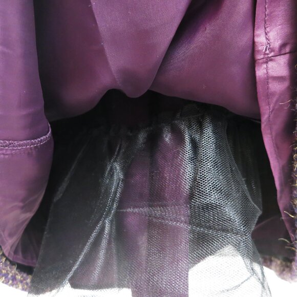 BEAUTIFUL Nanette Lepore "Timpani" Tweed Dress NWT Sz 10 Plum - Picture 7 of 16